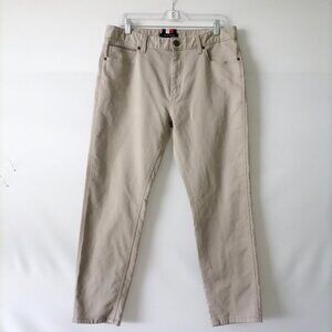 Tommy Hilfiger Mens Tan Beige Mid Rise Straight Leg Ankle Jeans Size 36X30